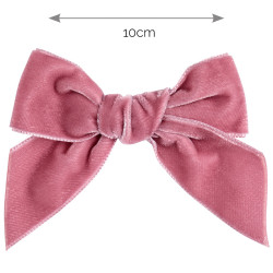 Hair clip with velvet bow...