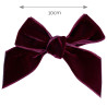 Hair clip with velvet bow GARNET