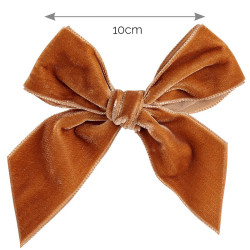 Hair clip with velvet bow...