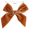Hair clip with velvet bow CINNAMON