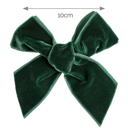 Hair clip with velvet bow...