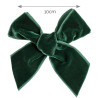 Hair clip with velvet bow BOTTLE GREEN