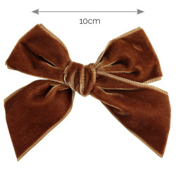Hair clip with velvet bow...