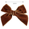 Hair clip with velvet bow TOFFEE