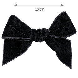 Hair clip with velvet bow...