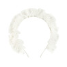 Tulle ruffle diadem CREAM