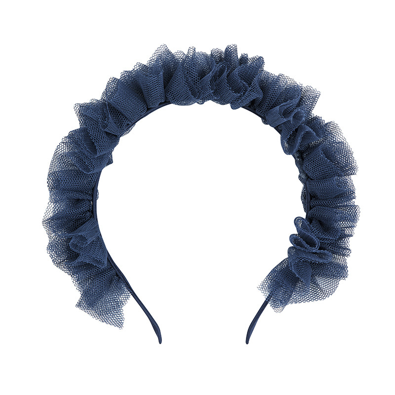 Diadema tul fruncido LAPISLAZULI