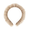 Tulle ruffle diadem NOUGAT