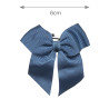 Hair clip with small grosgrain bow (6cm) FRENCH BLUE