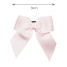 Hair clip with small grosgrain bow (6cm) PINK