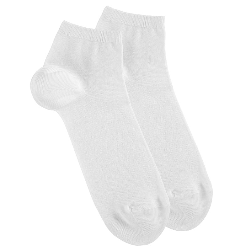 Calze in cotone elasticizzato da uomo BIANCO