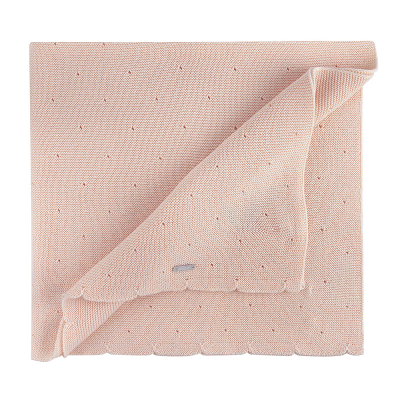 Links stitch openwork shawl NUDE