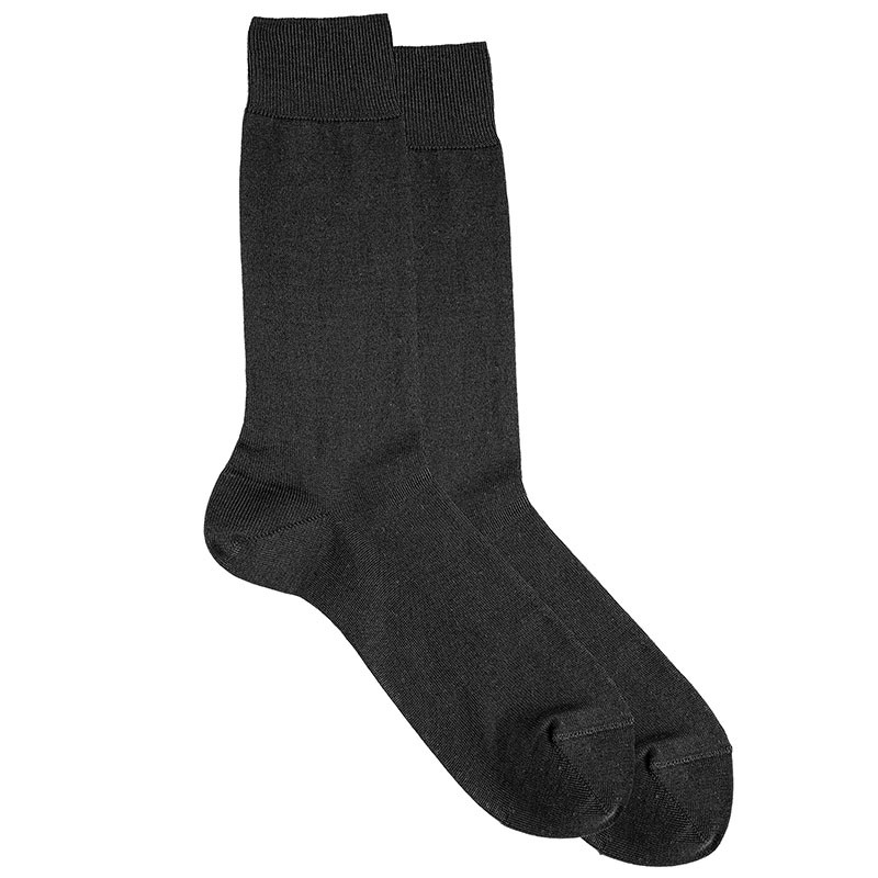 Calze da riposo in cotone per uomo NERO