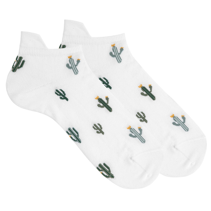 Fantasmini da uomo fantasia cactus BIANCO
