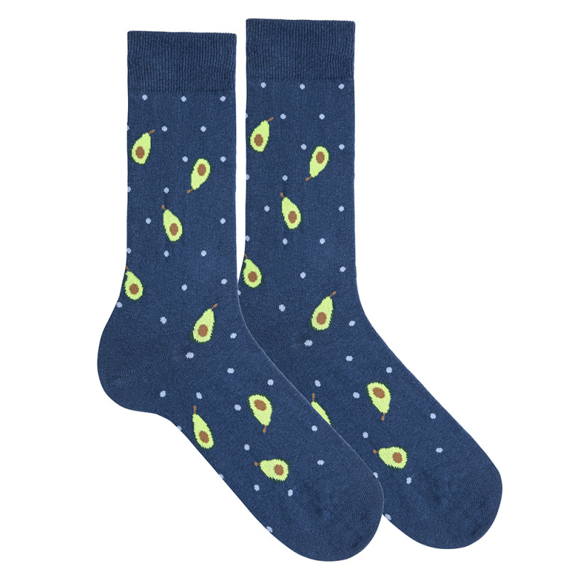 Calzini da uomo in cotone riciclato avocado JEANS