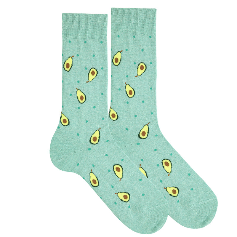 Chaussettes homme en coton recyclé avocat AGAVE