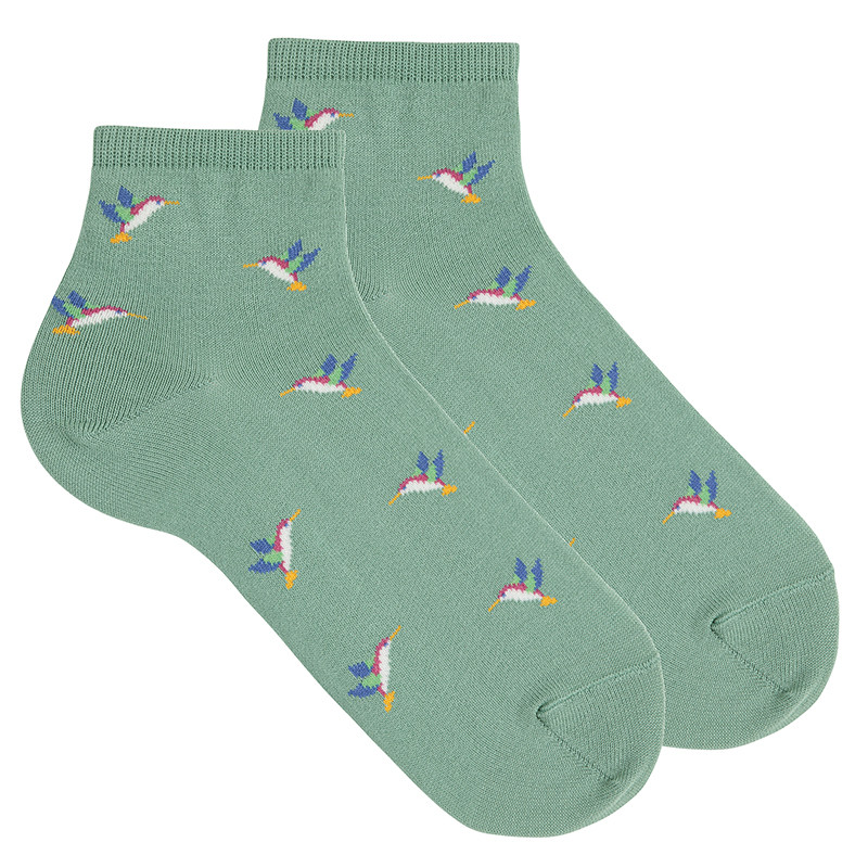 Calcetines tobilleros mujer fantasía colibrí JADE