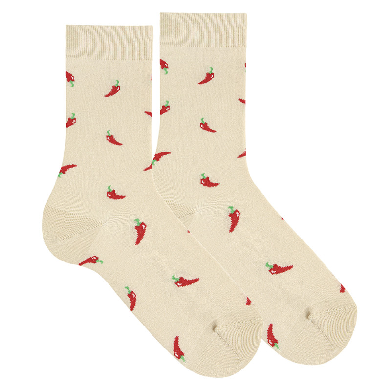 Calcetines mujer fantasía chiles LINO
