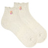 Calze alla caviglia donna cotone riciclato urban GESSO