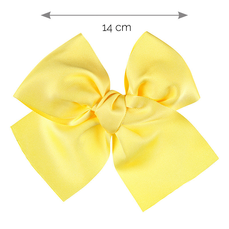 Pinza para el cabello con enorme lazo grogrén LIMONCELLO