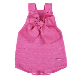 Garter stitch romper with...
