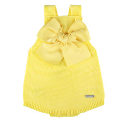 Garter stitch romper with...
