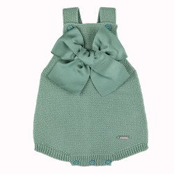 Garter stitch romper with...