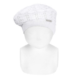 Basco traforato zigzag BIANCO