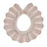 Link stitch openwork collar STONE