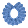 Link stitch openwork collar FRENCH BLUE