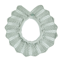 Link stitch openwork collar...