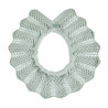 Link stitch openwork collar SEA MIST