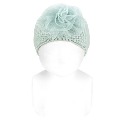 Garter stitch headband with...