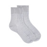 Chaussettes côtelées avec fil métallisé