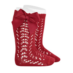 Chaussettes hautes perle...