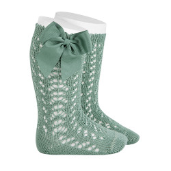 Chaussettes hautes perle...