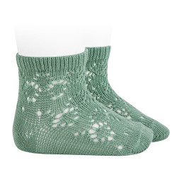 Perle cotton socks with...