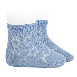 Perle cotton socks with...
