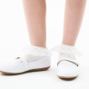 Ankle socks with bobbin flounce
