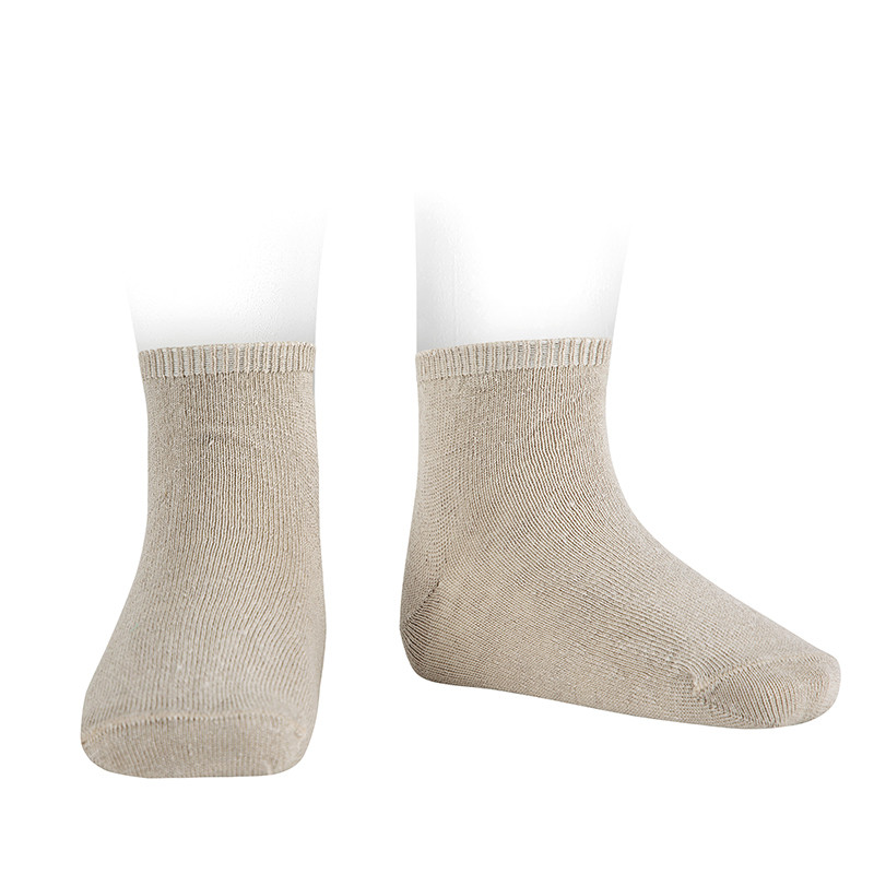 Calcetines tobilleros lino punto liso