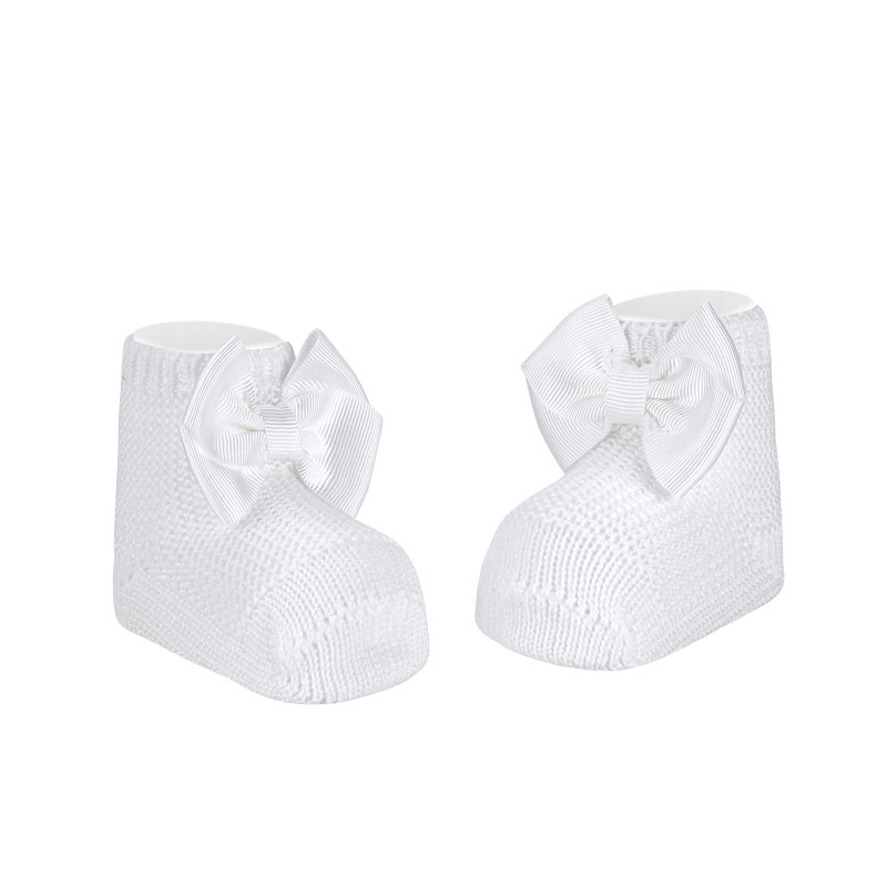 Calze punto legaccio, doppio fiocco grosgrain