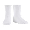 Chaussettes courtes côtelées en bambou