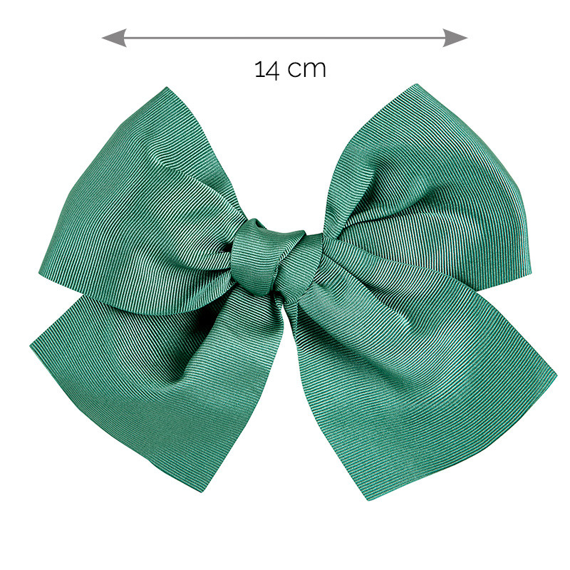 Pinza para el cabello con enorme lazo grogrén JADE