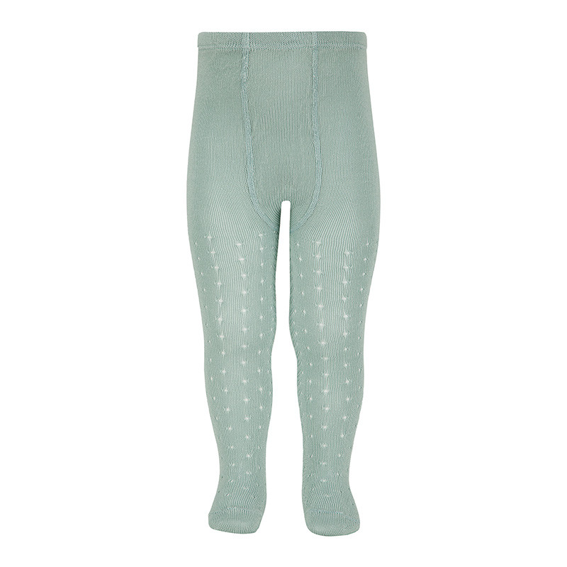 Perle openwork tights with dot and spikeopenwork SEA MIST