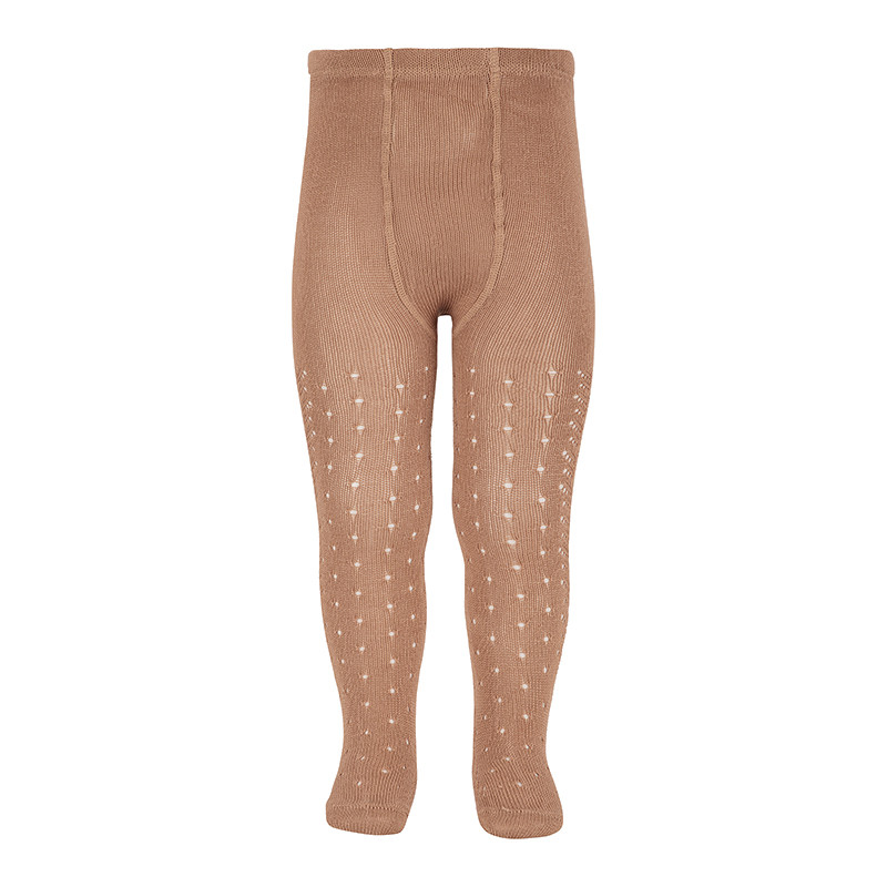 Leotards perlé amb calat de punts i espiga lateral NOUGAT