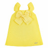 Vestito punto legaccio con fiocco grandegrosgrain LIMONCELLO