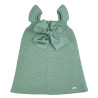 Robe point mousse avec grand noeud grosgrain JADE