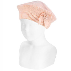 Garter stitch beret with...