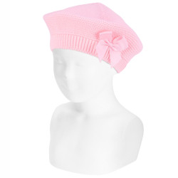 Garter stitch beret with...