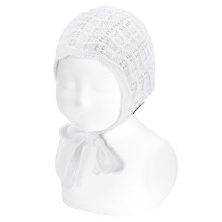 Capota calado zigzag BLANCO